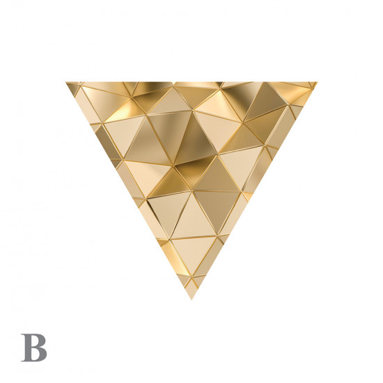 Weiß und Gold Geometrisch